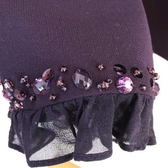 Tahari Luxe Purple Embellished Blazer, Size 10, Women's - Picture 10 of 11